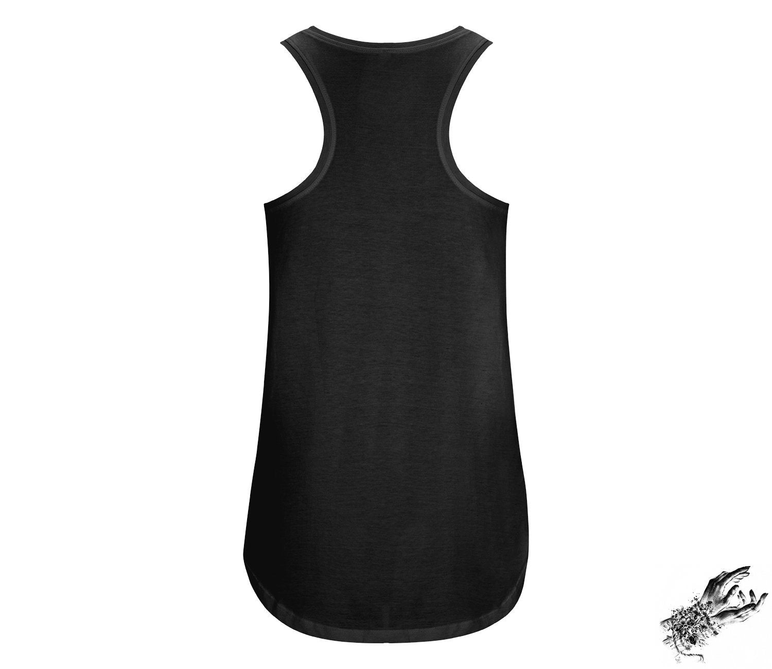 Black Gym Bat Skull Unisex Racerback Tank Top - 8th Sin