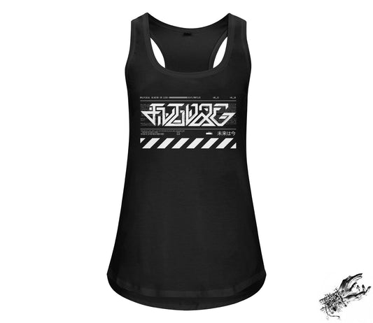 Black Cyborg Unisex Racerbank Tank Top - 8th Sin
