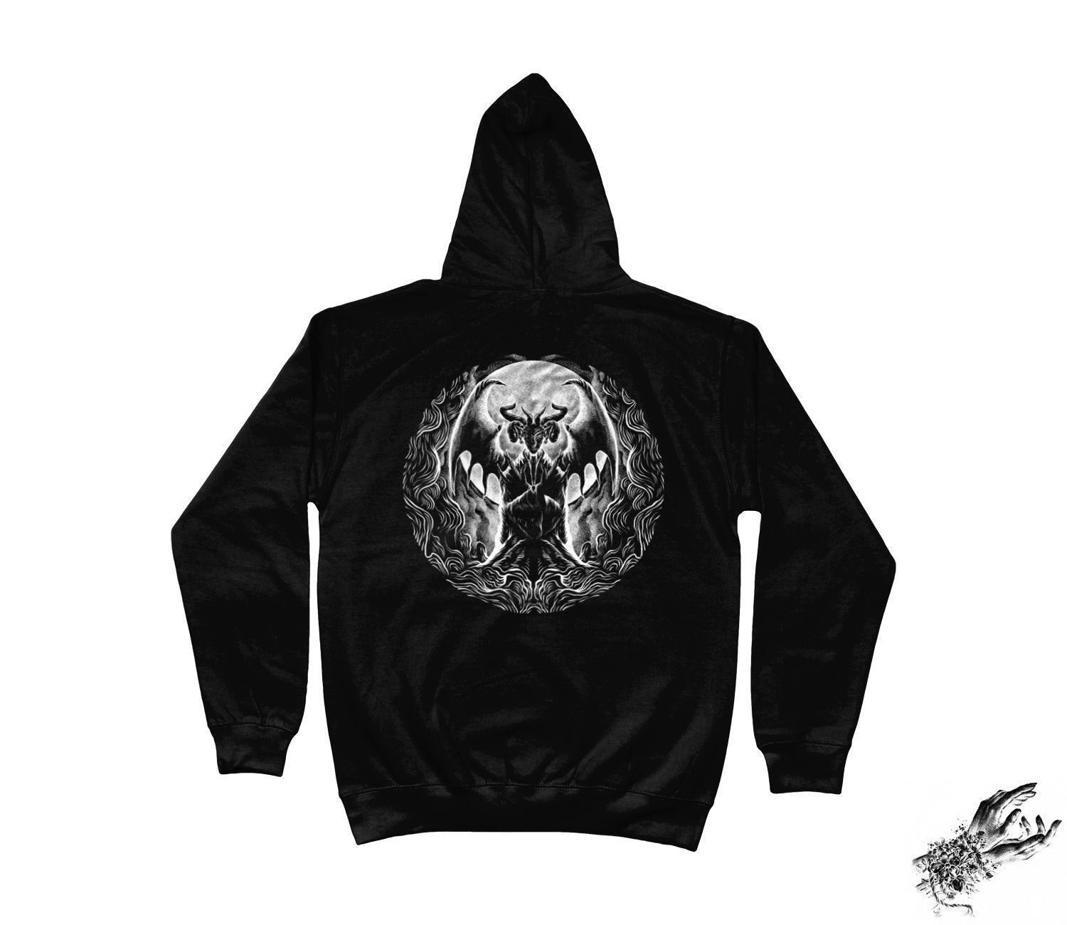 Black Baphomet Hoodie - 8th Sin
