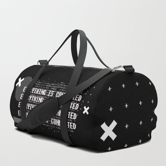 Black Everything is Connected Duffle Bag - 8th Sin