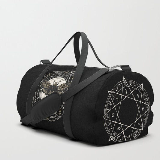 Black Occult Moth Duffle Bag - 8th Sin