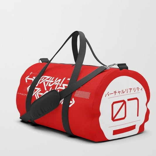 Red Virtual Reality Duffle Bag