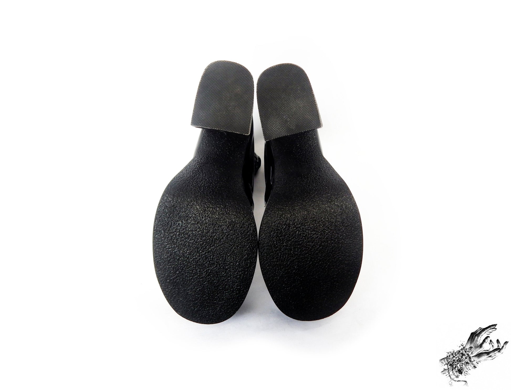 Black Patent Leather Platform Heels, "New Heights" Gothic Platform Heels - 8th Sin