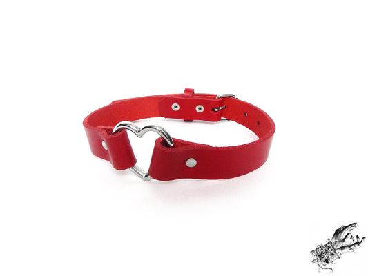 Red Heart Ring Choker