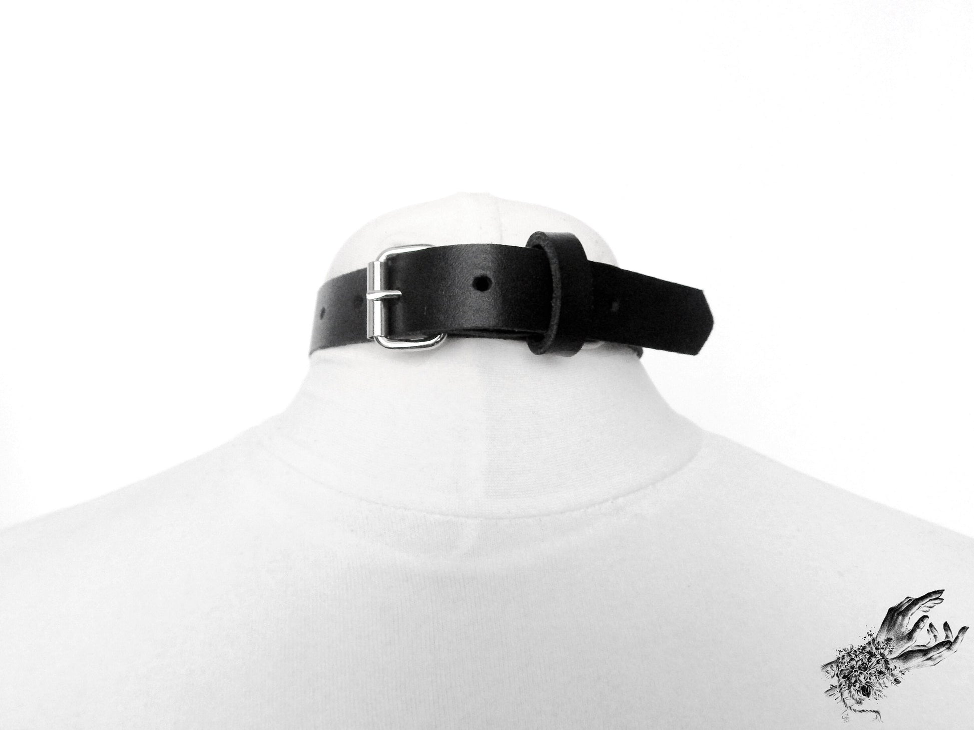 Black Heart Padlock Choker with Key - 8th Sin
