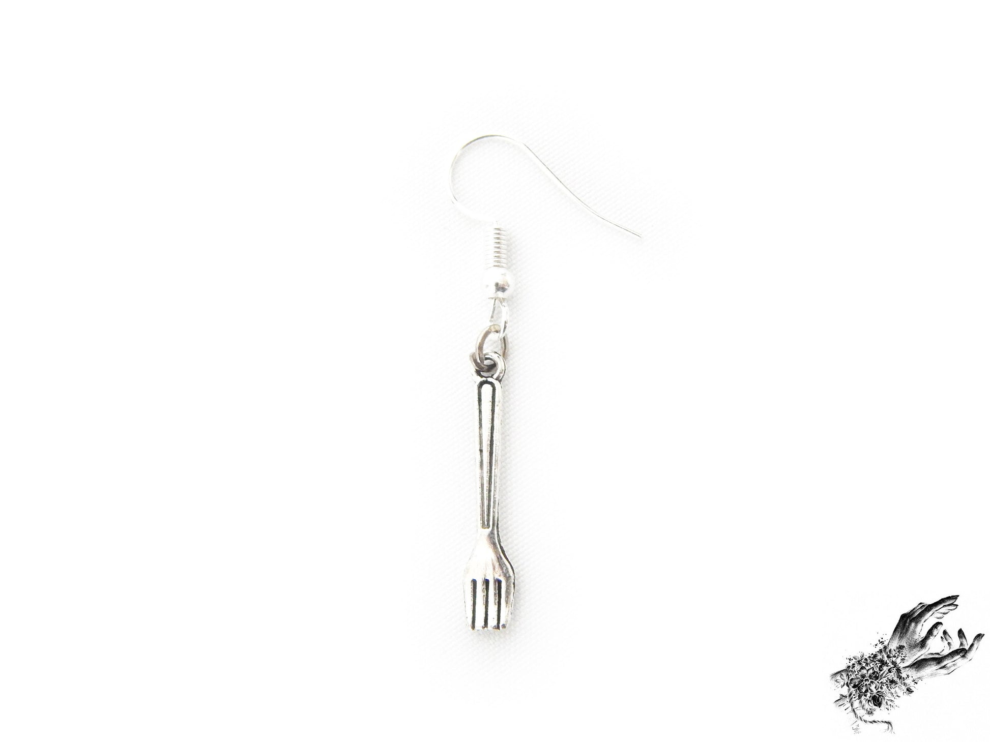 Antique Silver Cutlery Earrings - 8th Sin