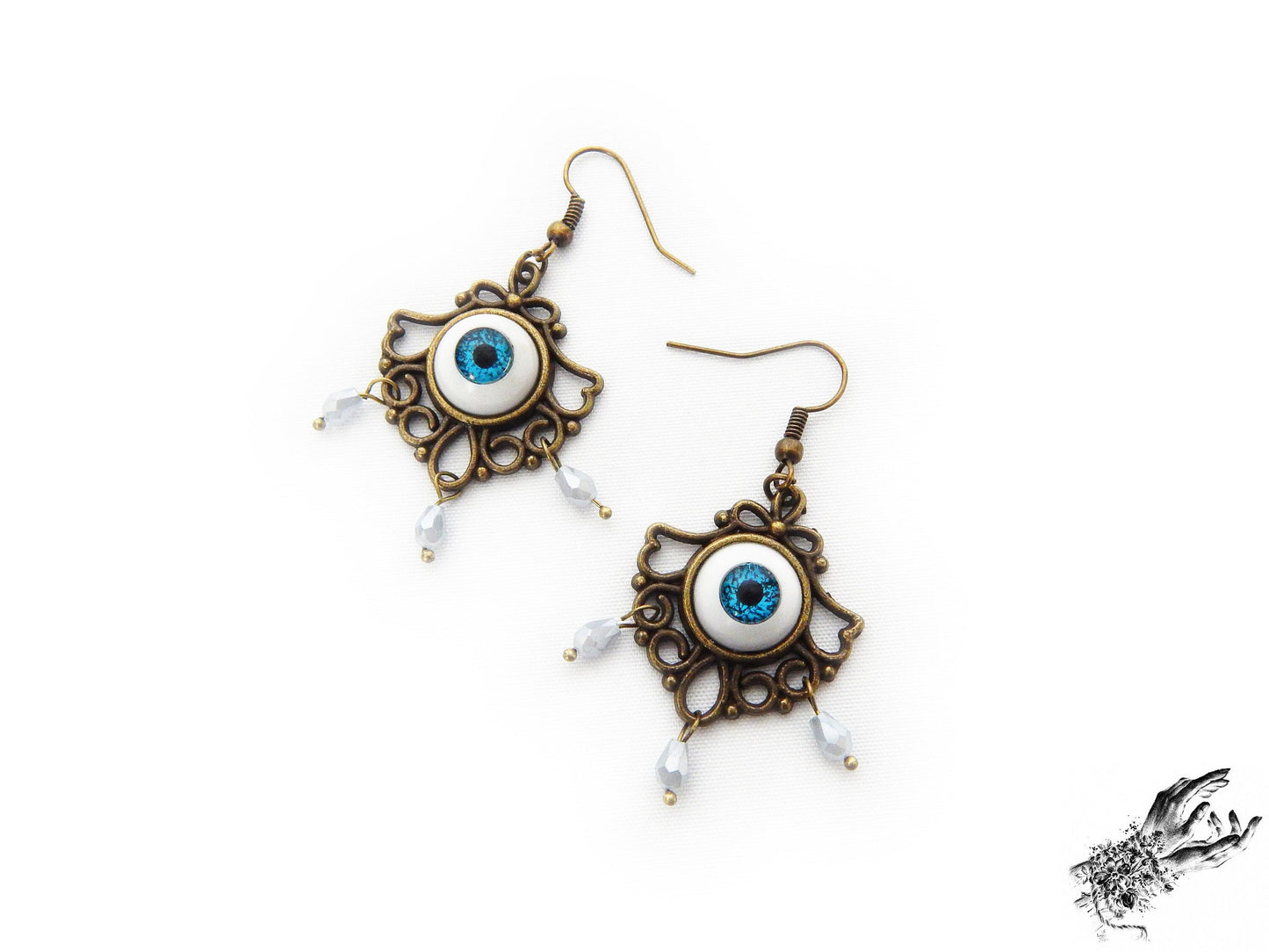 Antique Bronze Tears of Persephone Earrings - 8th Sin